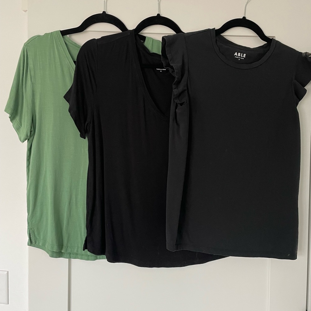 Three Able tees size medium